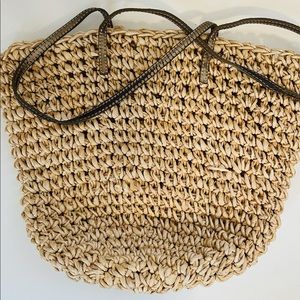 J. Crew Straw Tote Bag